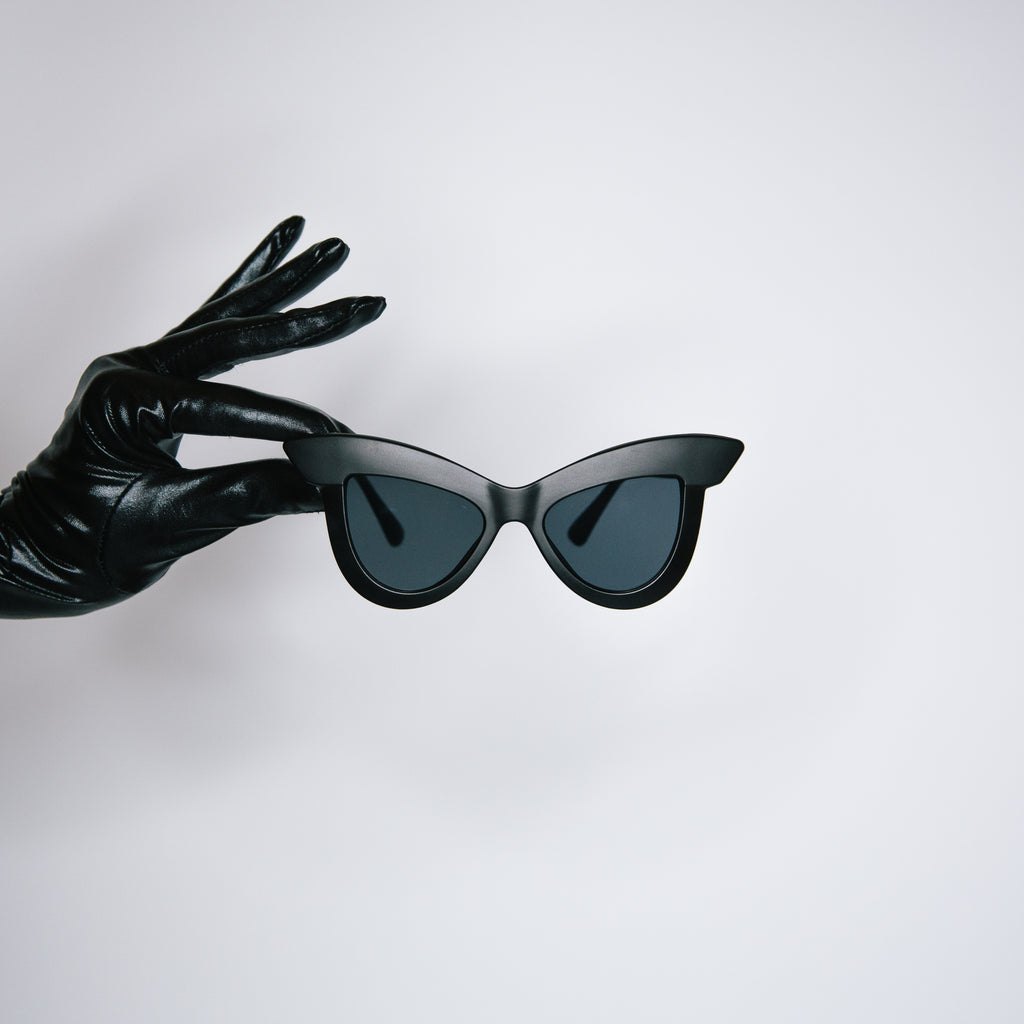 The 'Sphinx Eye' Sunglasses in Matte Black