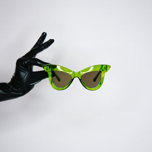 The 'Sphinx Eye' Sunglasses in Slime Green