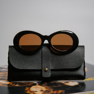 ‘90s Hangover’ Sunglasses in Black & Red